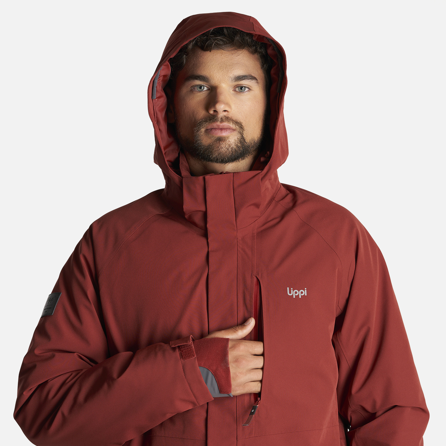 CHAQUETA HOMBRE ANDES B-DRY HOODY JACKET VINO LIPPI - 8