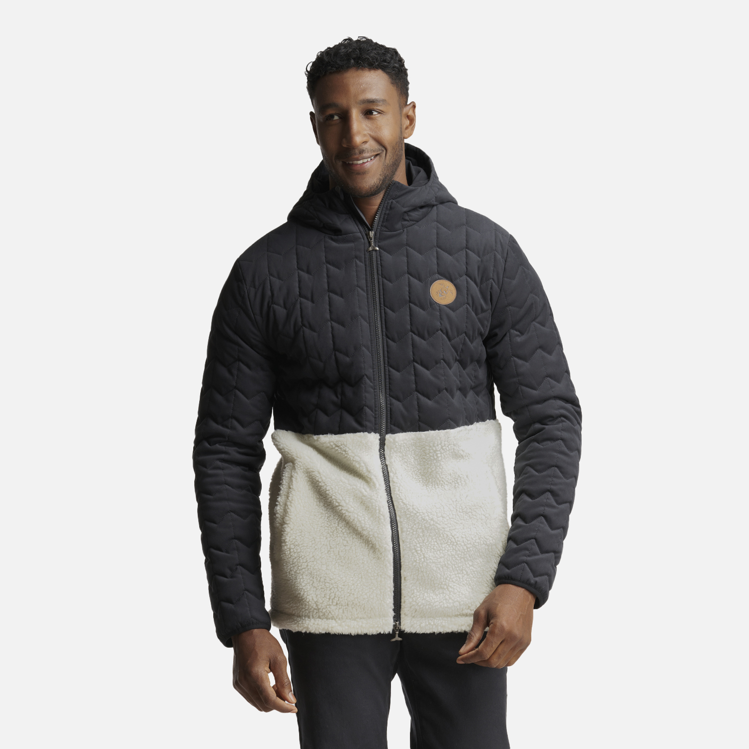 CHAQUETA HOMBRE NOES-NI NEGRO CREMA HAKA HONU - 1