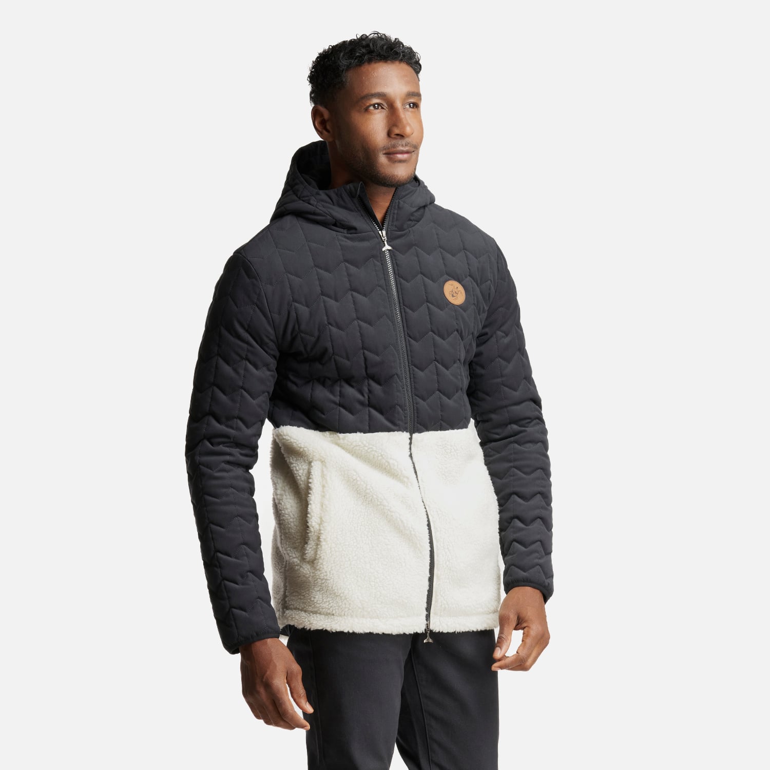 CHAQUETA HOMBRE NOES-NI NEGRO CREMA HAKA HONU - 2
