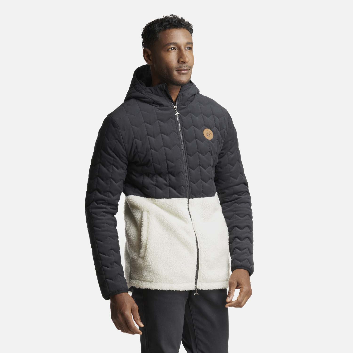 CHAQUETA HOMBRE NOES-NI NEGRO CREMA HAKA HONU - 2