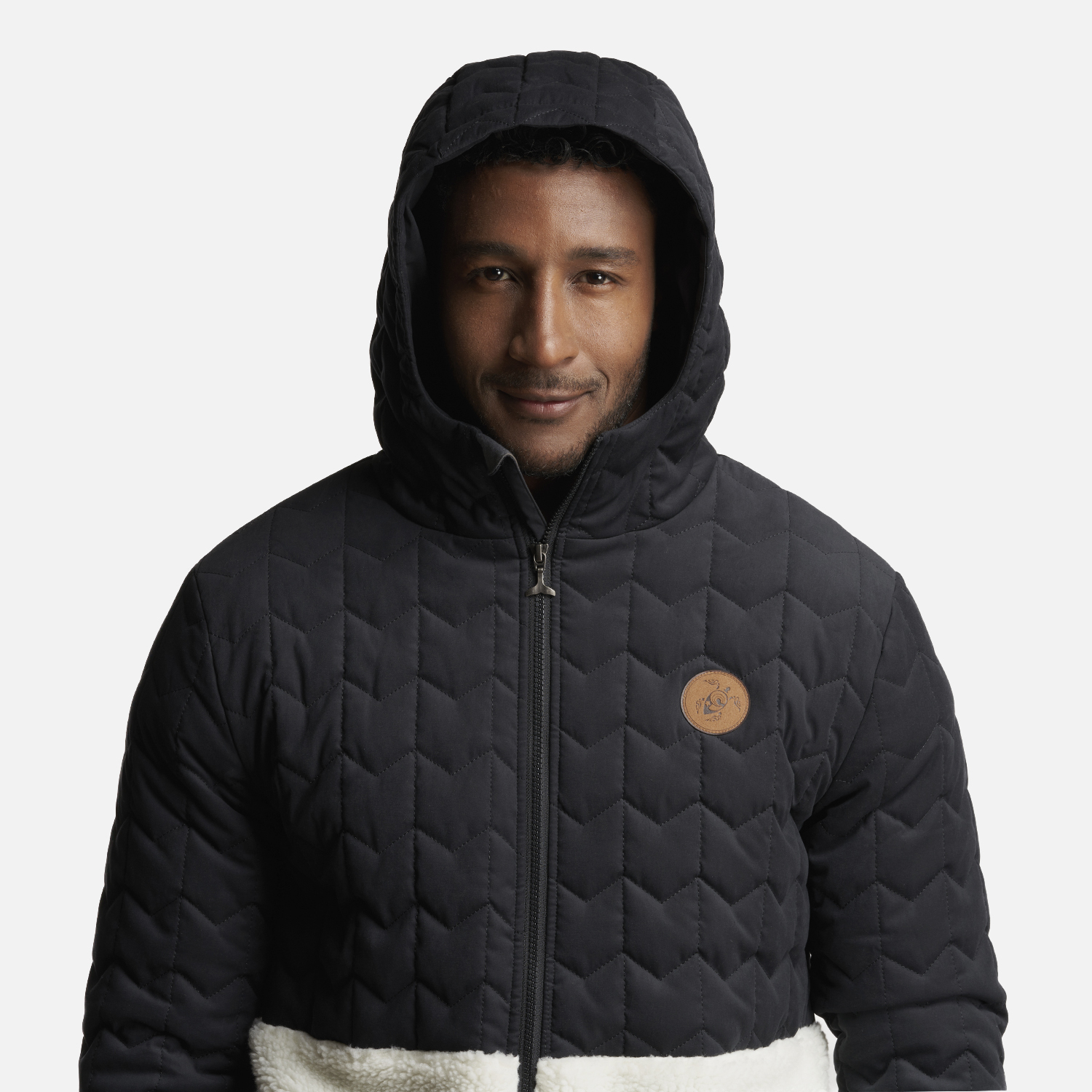 CHAQUETA HOMBRE NOES-NI NEGRO CREMA HAKA HONU - 4