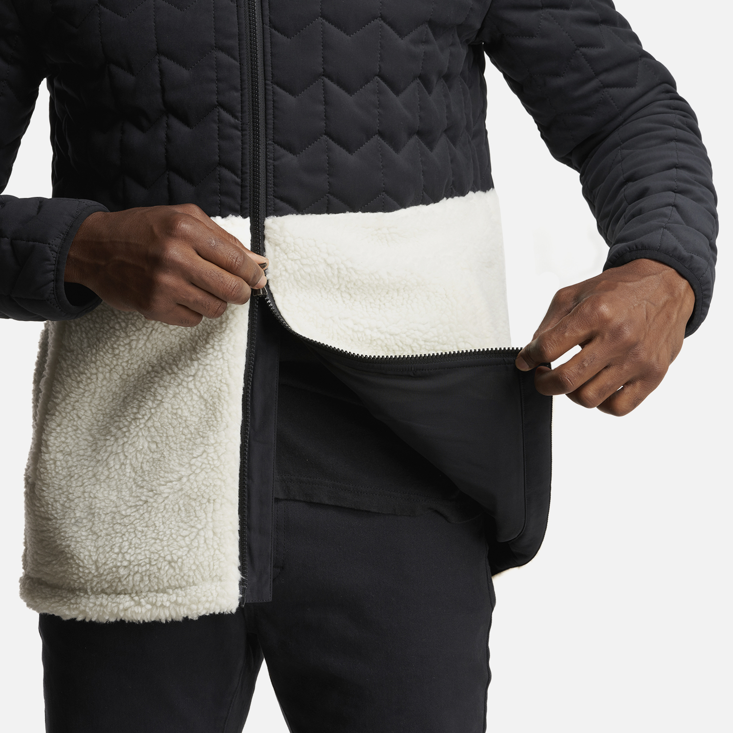 CHAQUETA HOMBRE NOES-NI NEGRO CREMA HAKA HONU - 6