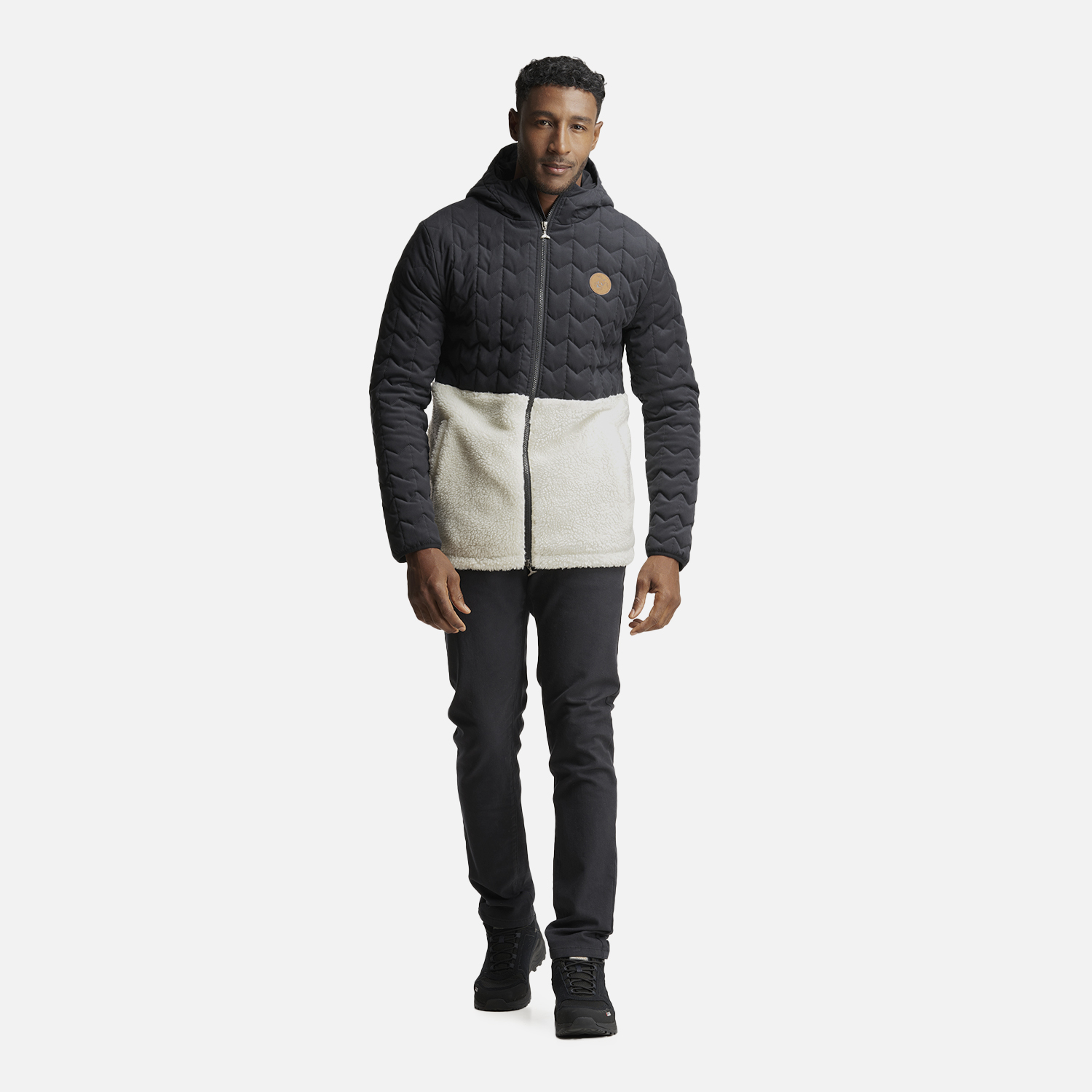 CHAQUETA HOMBRE NOES-NI NEGRO CREMA HAKA HONU - 7