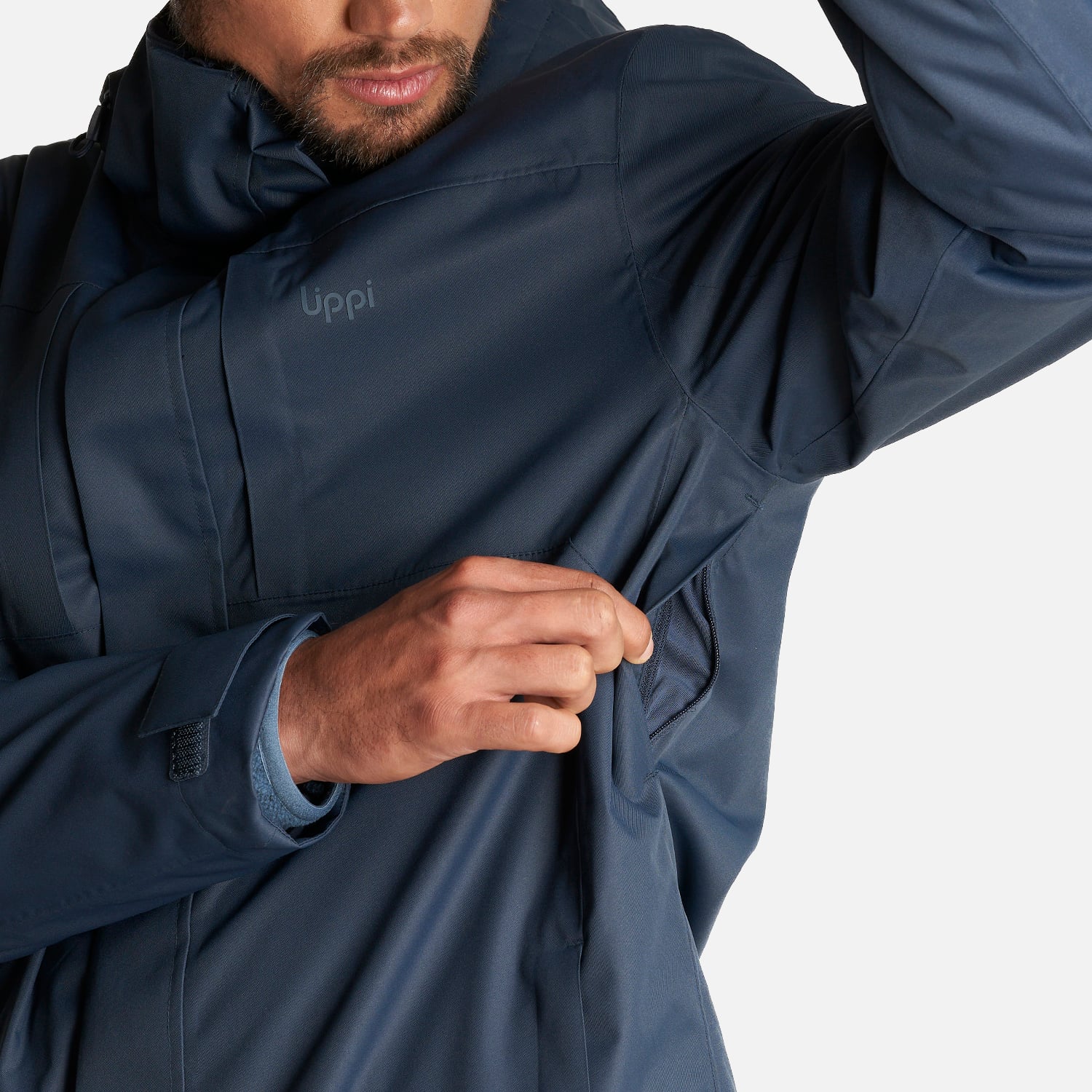CHAQUETA HOMBRE TRES CRUCES FUSION-3 HOODY JACKET AZUL NOCHE LIPPI - 9