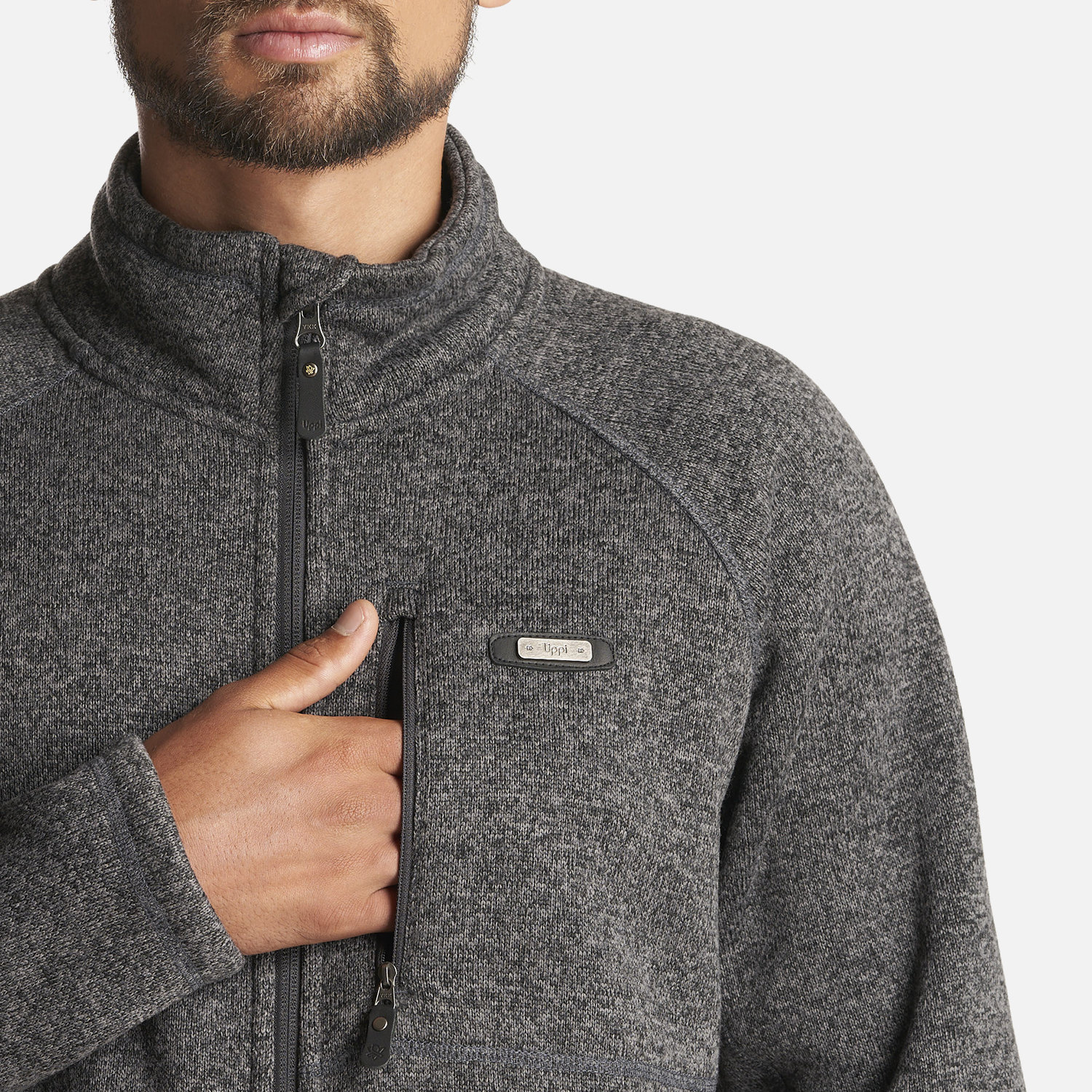 CHAQUETA HOMBRE WRAP UP BLEND PRO JACKET MELANGE NEGRO LIPPI - 5
