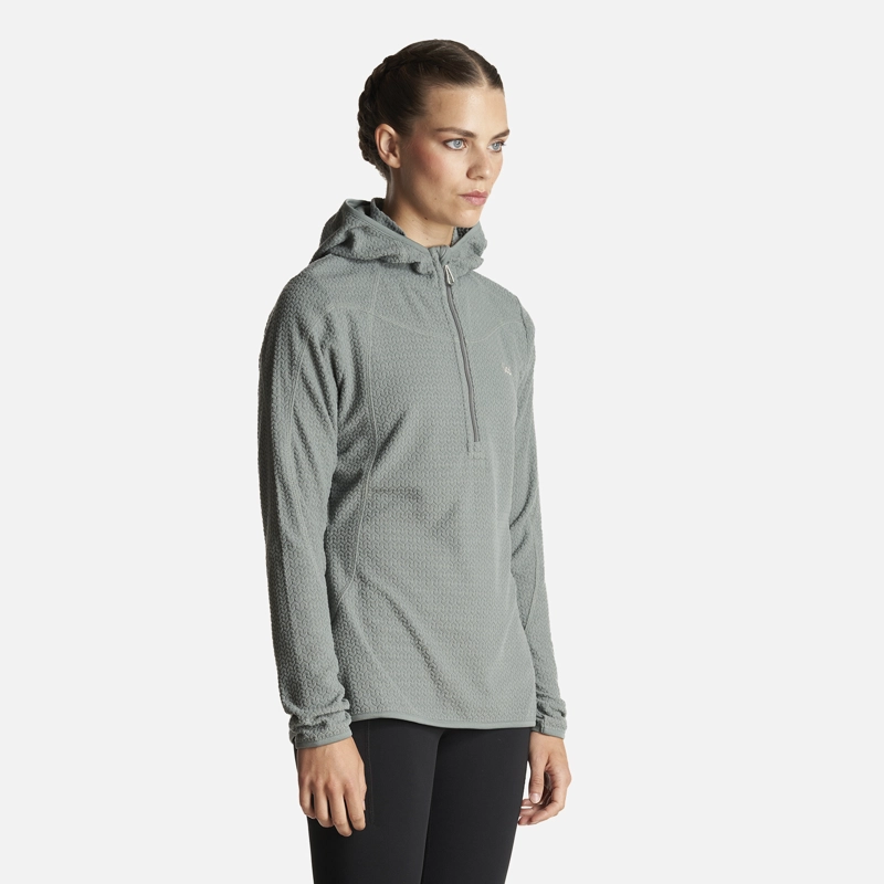 POLERON MUJER JACARANDA NANO-F 14 ZIP HOODY JADE LIPPI - 2