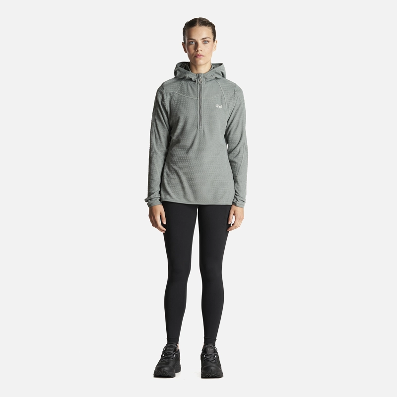 POLERON MUJER JACARANDA NANO-F 14 ZIP HOODY JADE LIPPI - 5