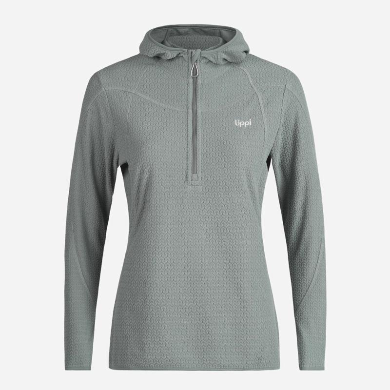 POLERON MUJER JACARANDA NANO-F 14 ZIP HOODY JADE LIPPI - 6