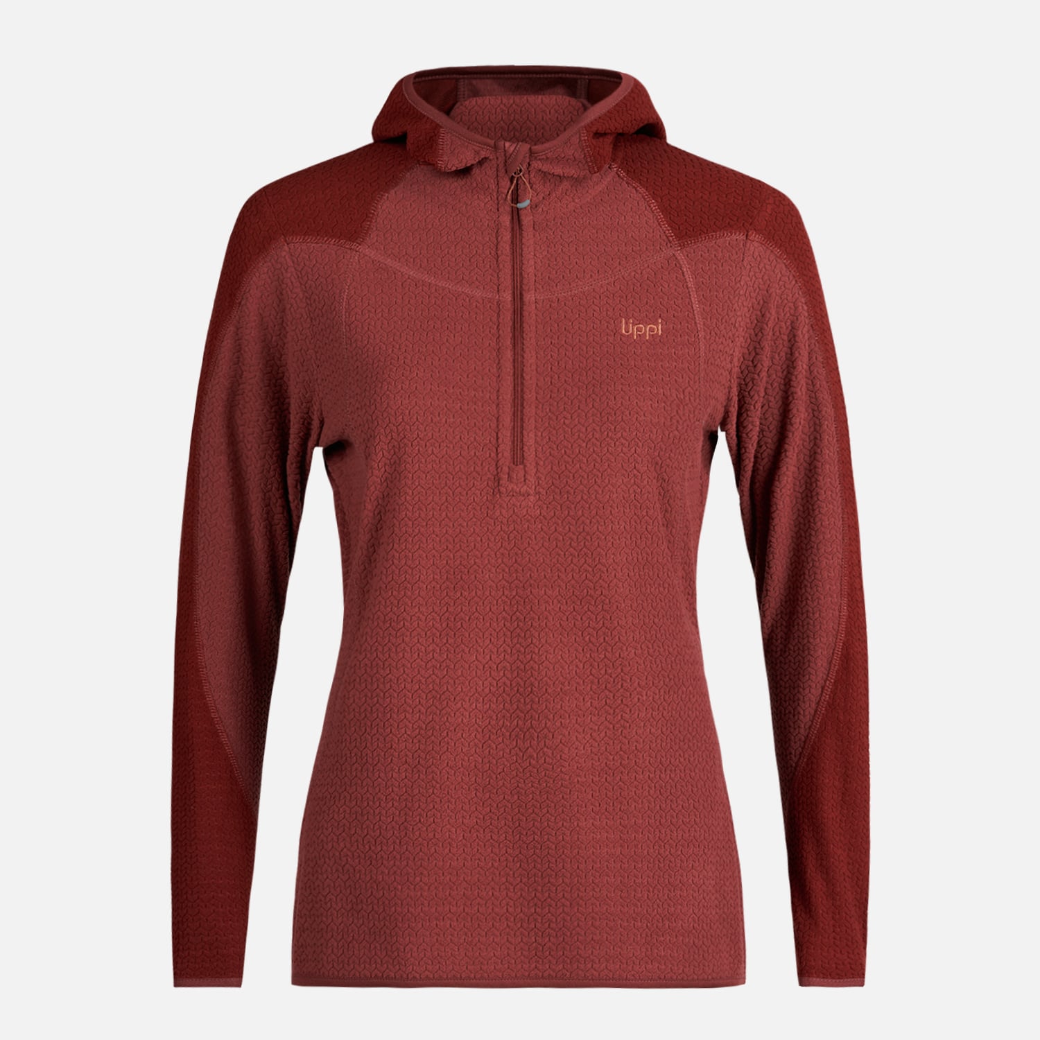 POLERON MUJER JACARANDA NANO-F 14 ZIP HOODY LADRILLO LIPPI - 6