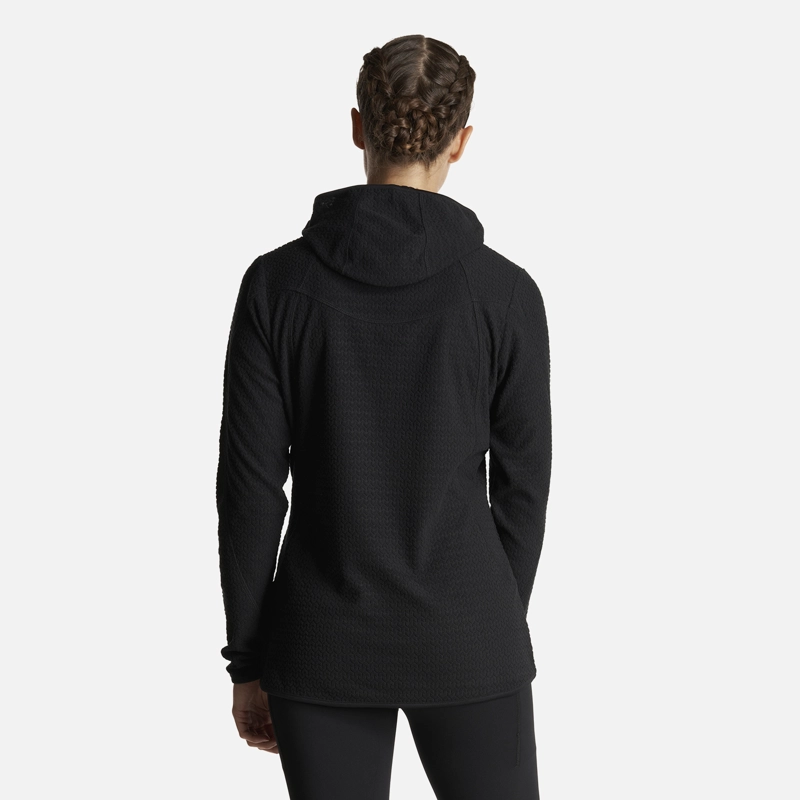 POLERON MUJER JACARANDA NANO-F 14 ZIP HOODY NEGRO LIPPI - 3