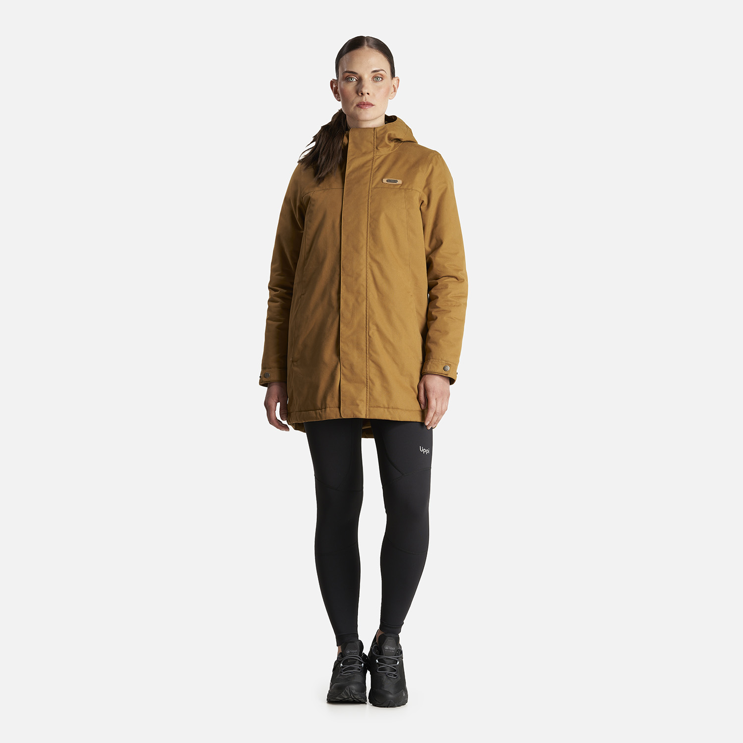 CHAQUETA MUJER PEUMO CANVAS HOODY JACKET MOSTAZA LIPPI I23 - 9
