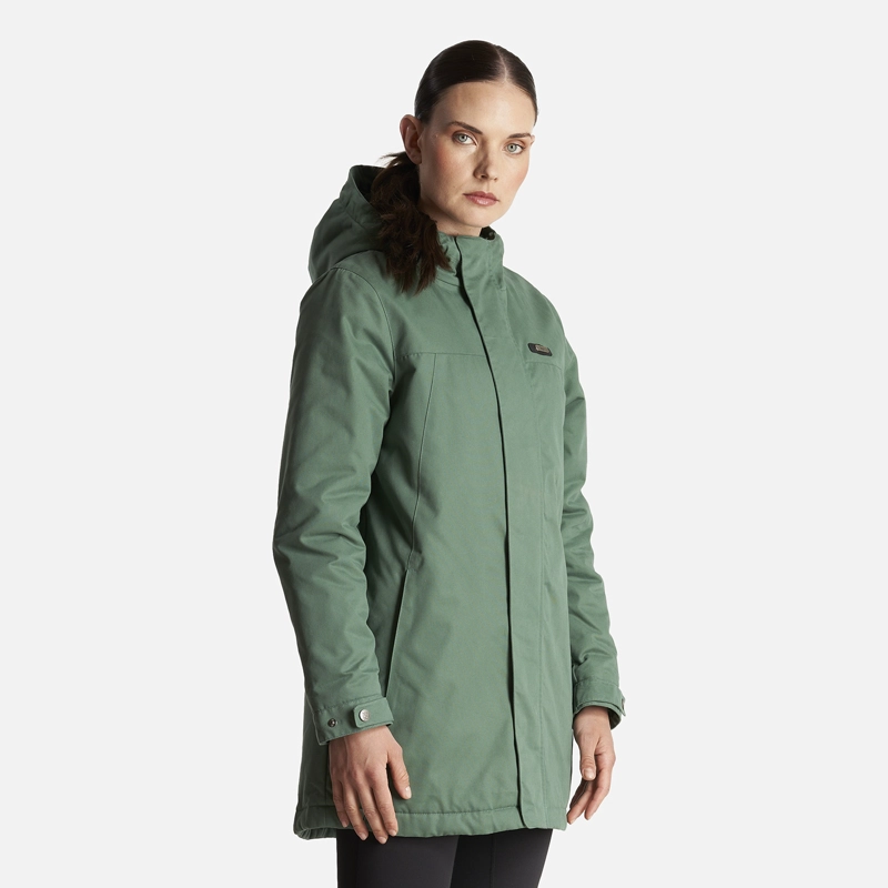 CHAQUETA MUJER PEUMO CANVAS HOODY JACKET VERDE BOTELLA LIPPI - 2