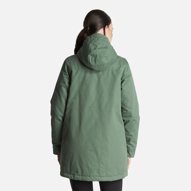 CHAQUETA MUJER PEUMO CANVAS HOODY JACKET VERDE BOTELLA LIPPI - 4