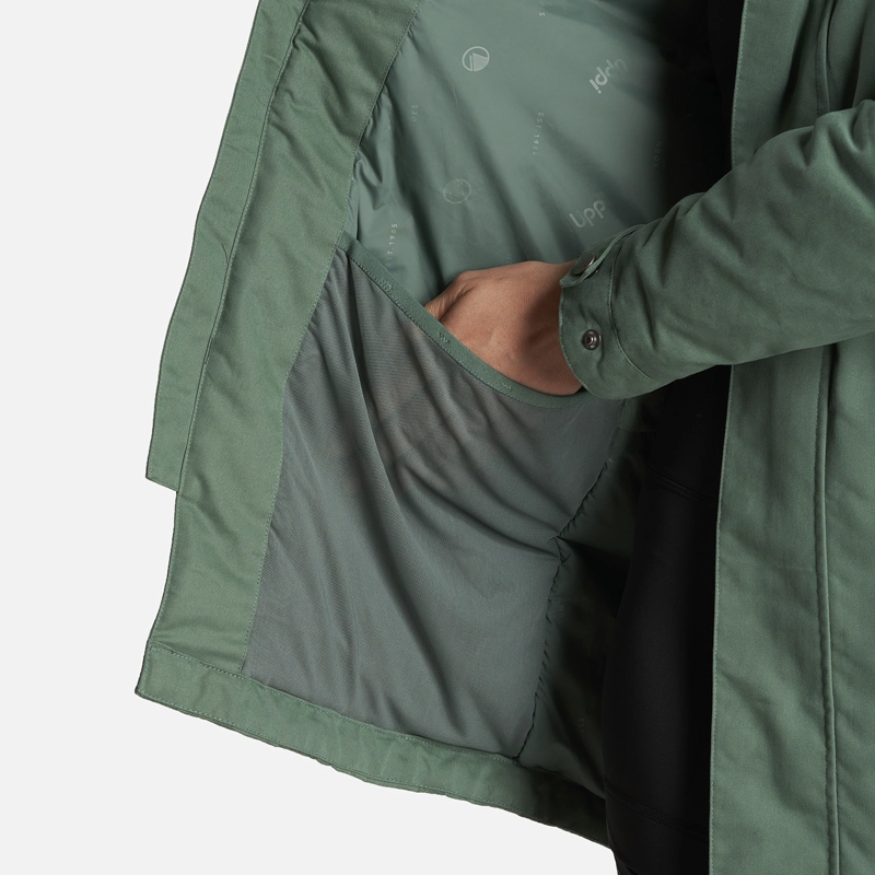 CHAQUETA MUJER PEUMO CANVAS HOODY JACKET VERDE BOTELLA LIPPI - 7