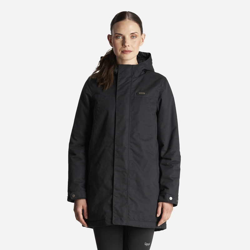 CHAQUETA MUJER PEUMO CANVAS HOODY JACKET NEGRO LIPPI - 1