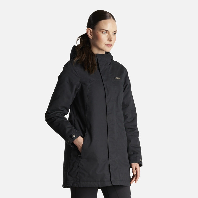CHAQUETA MUJER PEUMO CANVAS HOODY JACKET NEGRO LIPPI - 2