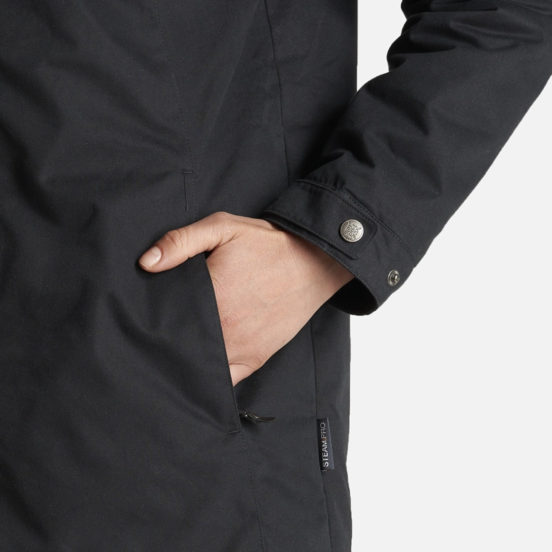CHAQUETA MUJER PEUMO CANVAS HOODY JACKET NEGRO LIPPI - 6