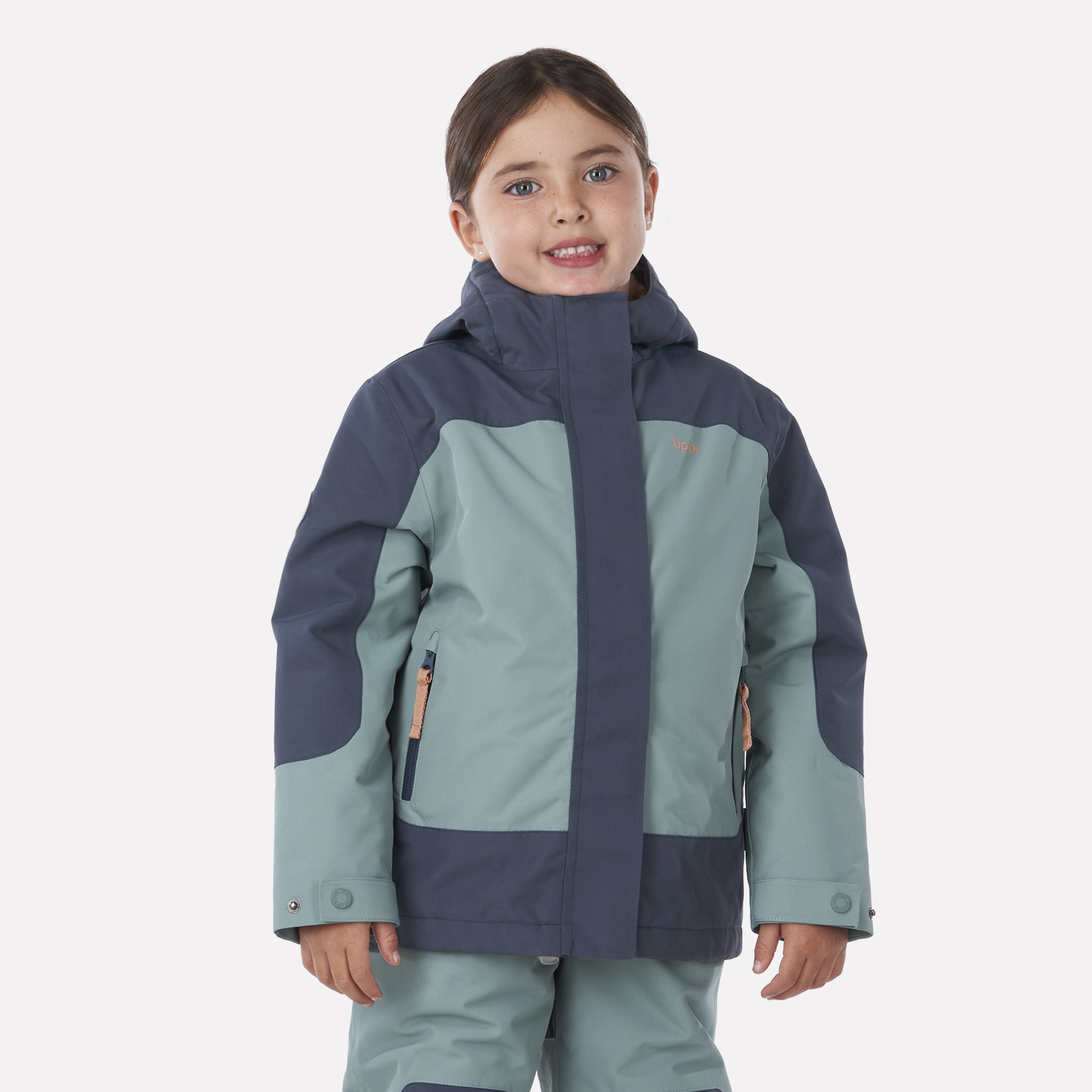 CHAQUETA NIÑA LIPPI JADE OSCURO ANDES SNOW B-DRY HOODY JACKET - 2