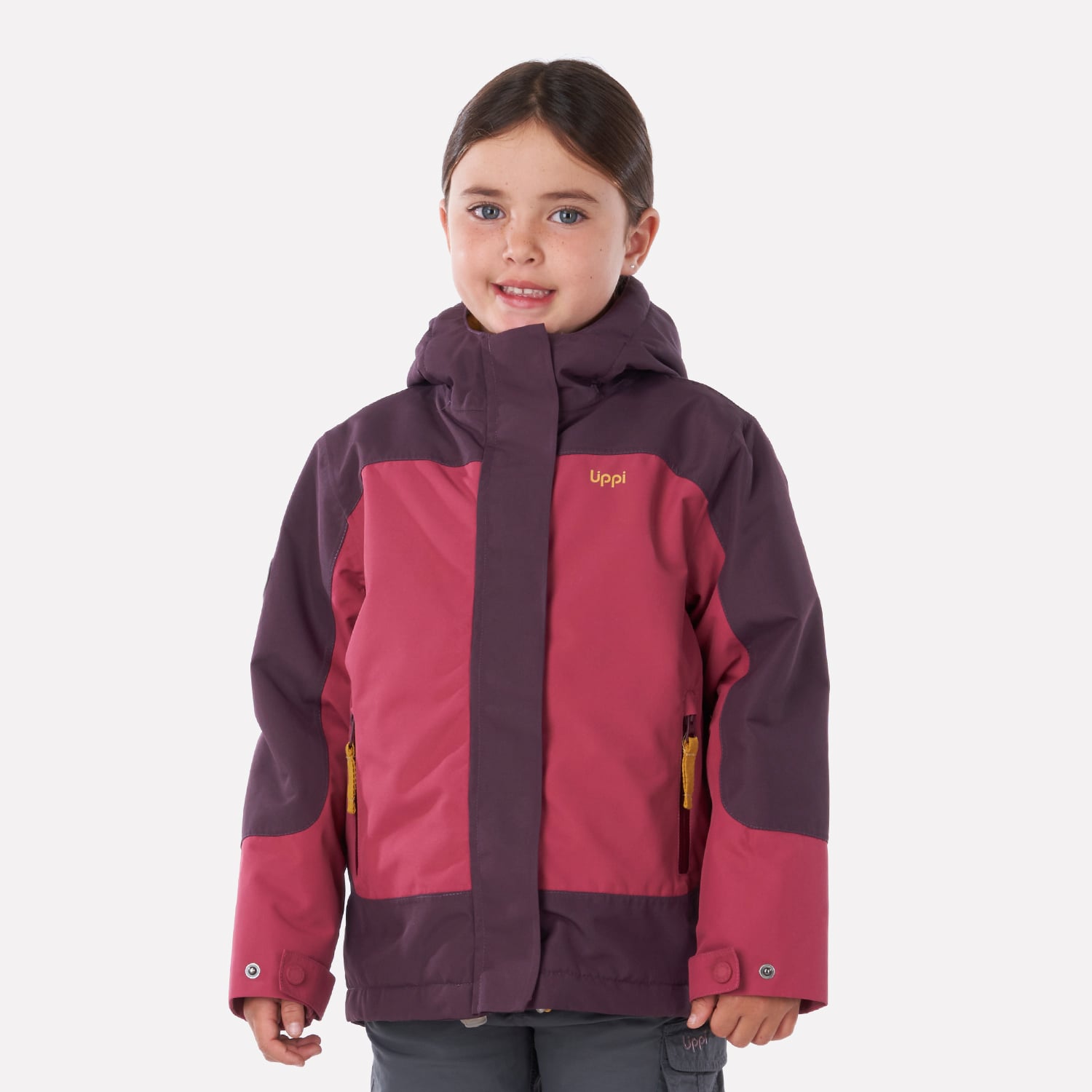 CHAQUETA NIÑA LIPPI ROSA ANDES SNOW B-DRY HOODY JACKET OSCURO - 1