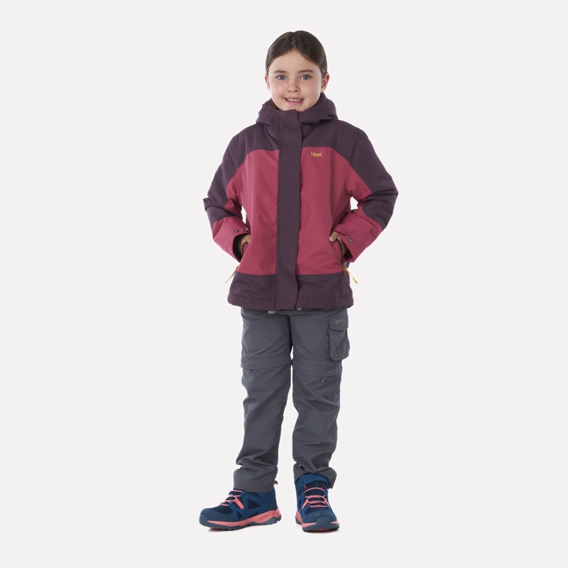 CHAQUETA NIÑA LIPPI ROSA ANDES SNOW B-DRY HOODY JACKET OSCURO - 5