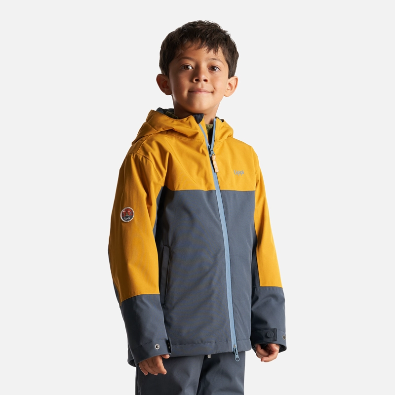 CHAQUETA NIÑO LIPPI AZUL SIERRA NEVADA B-DRY STEAM-PRO HOODY JACKET NOCHE/MOSTAZA - 3