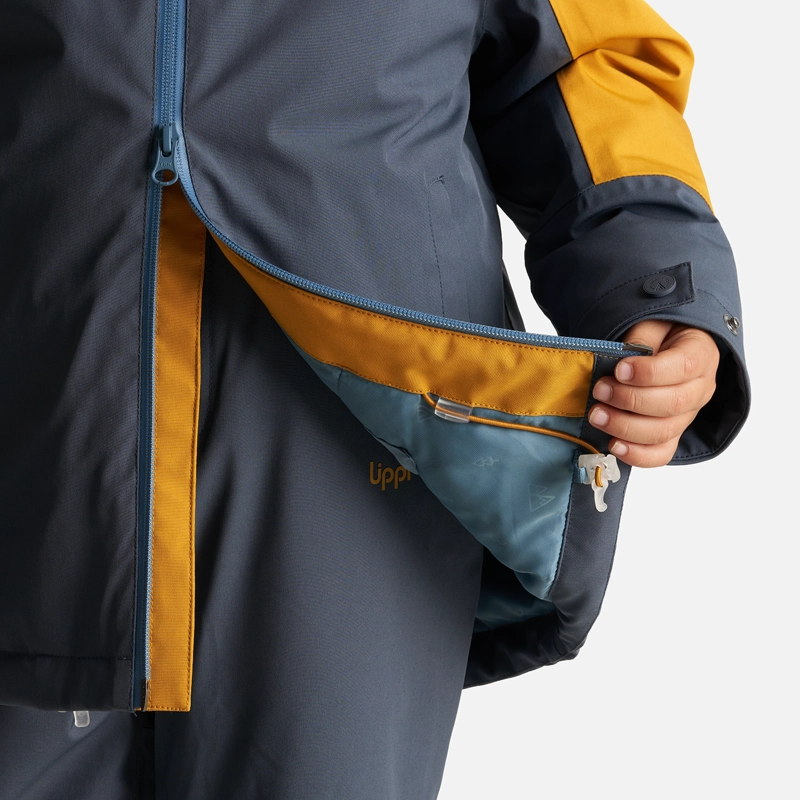 CHAQUETA NIÑO LIPPI AZUL SIERRA NEVADA B-DRY STEAM-PRO HOODY JACKET NOCHE/MOSTAZA - 6
