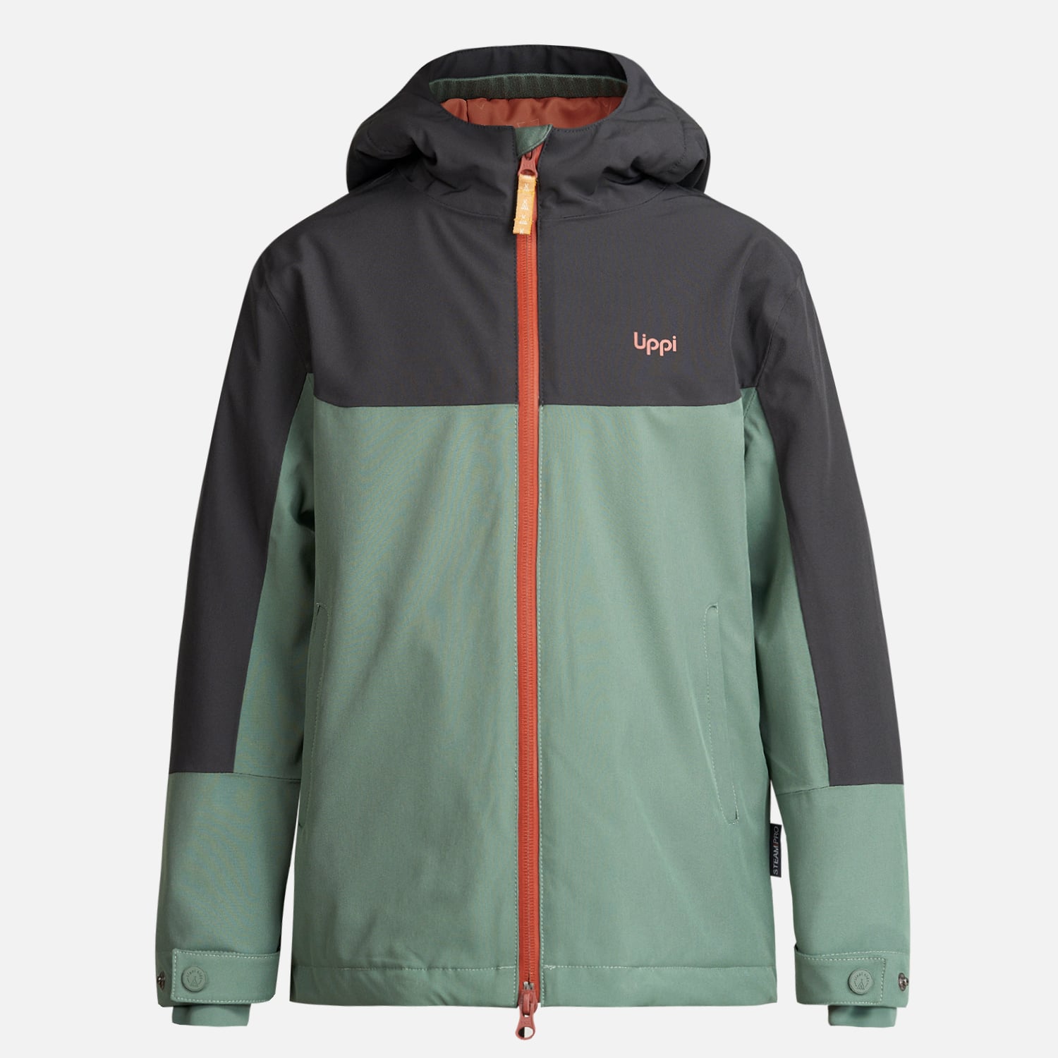 LIPPI CHAQUETA NIÑO LIPPI VERDE SIERRA NEVADA B-DRY STEAM-PRO HOODY JACKET BOTELLA/NEGRO