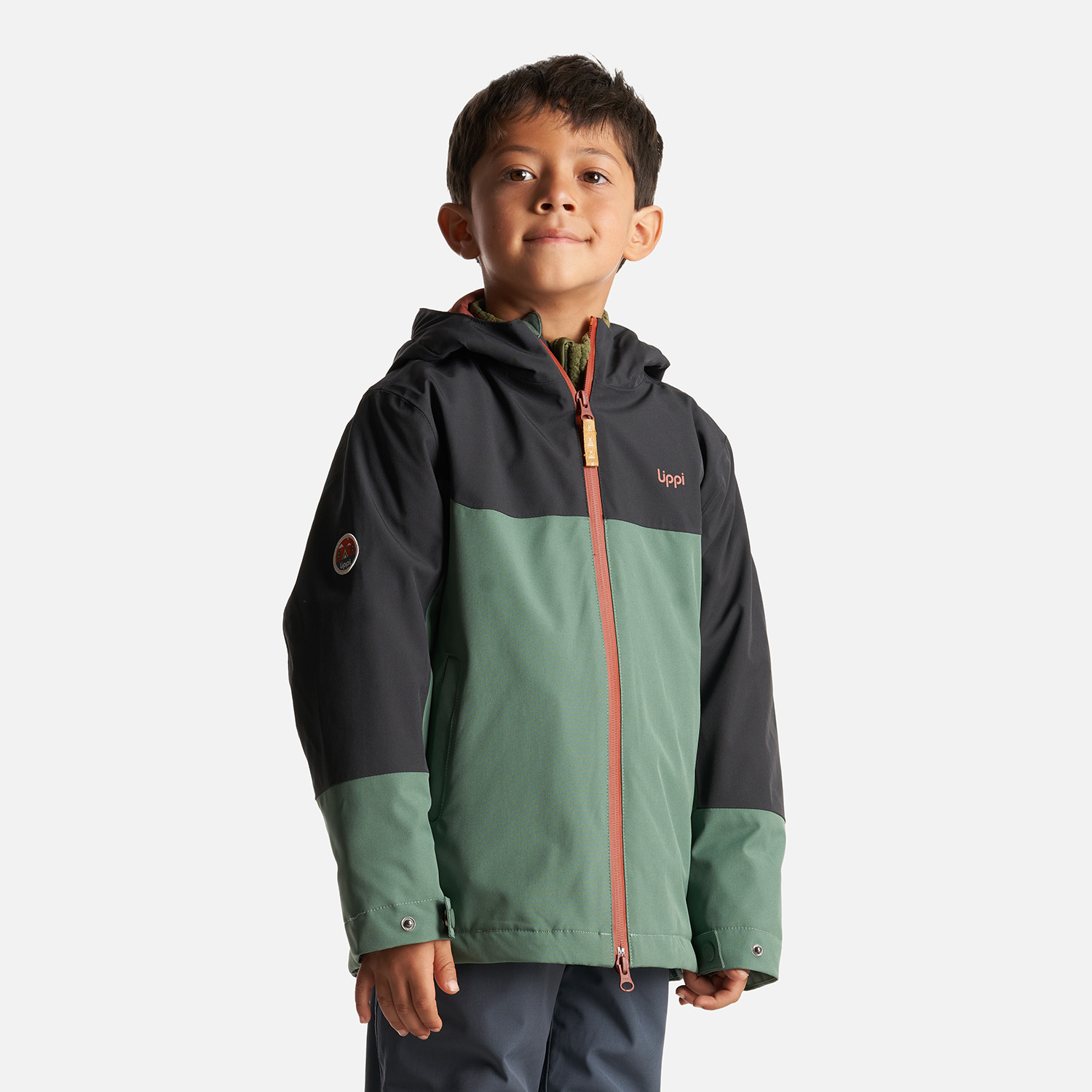 CHAQUETA NIÑO LIPPI VERDE SIERRA NEVADA B-DRY STEAM-PRO HOODY JACKET BOTELLA/NEGRO - 3