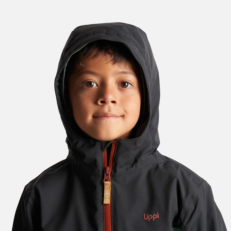 CHAQUETA NIÑO LIPPI VERDE SIERRA NEVADA B-DRY STEAM-PRO HOODY JACKET BOTELLA/NEGRO - 5