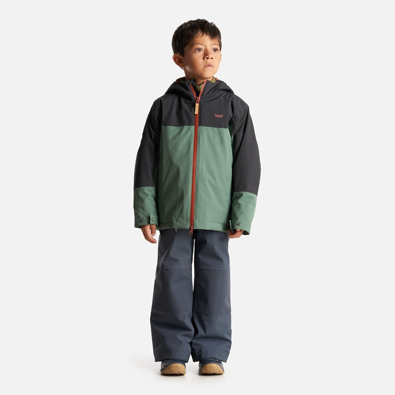 CHAQUETA NIÑO LIPPI VERDE SIERRA NEVADA B-DRY STEAM-PRO HOODY JACKET BOTELLA/NEGRO - 8