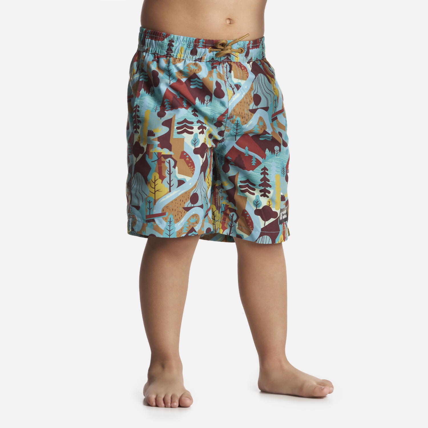 TRAJE DE BAÑO NIÑO BOMBITA PRINT TURQUESA HAKA HONU - 2