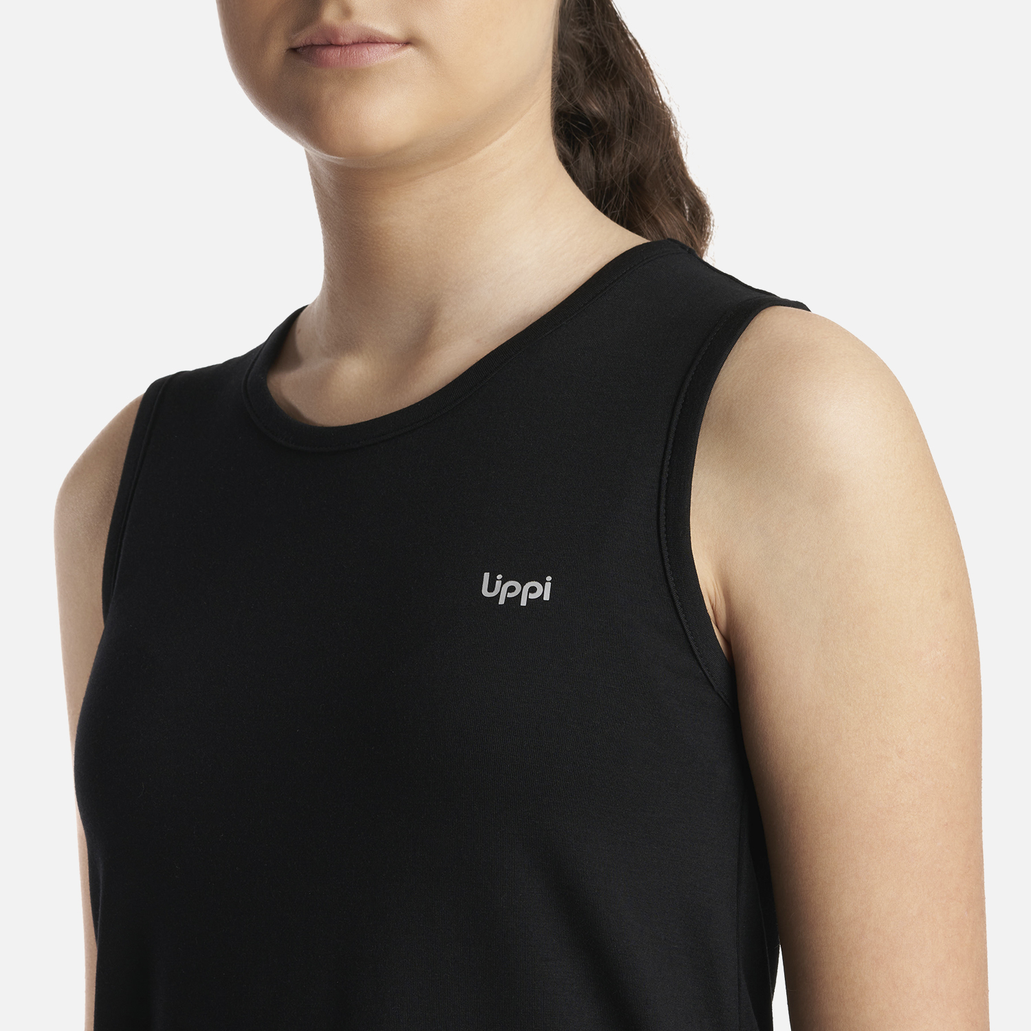 POLERA NIÑA LIPPI NEGRO TEEN GIRL SUMMIT TANK - 5