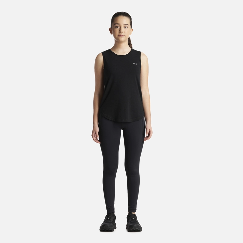 POLERA NIÑA LIPPI NEGRO TEEN GIRL SUMMIT TANK - 7