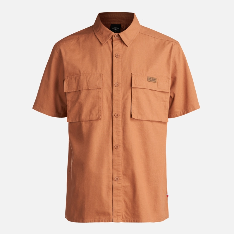 CAMISA HOMBRE SAFARI CAFE CLARO HAKA HONU - 1