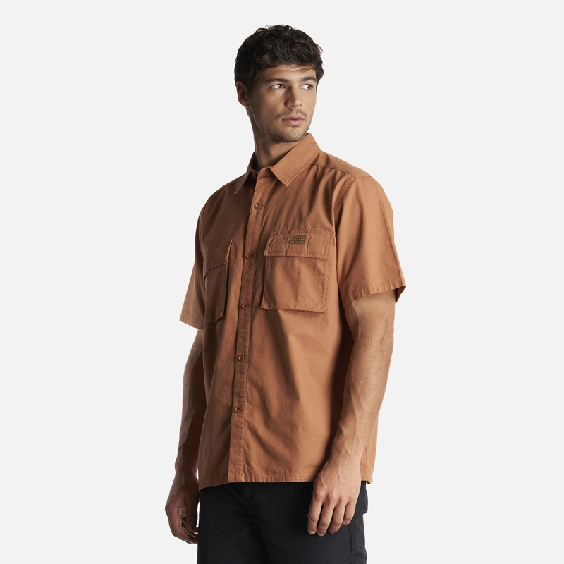 CAMISA HOMBRE SAFARI CAFE CLARO HAKA HONU - 3