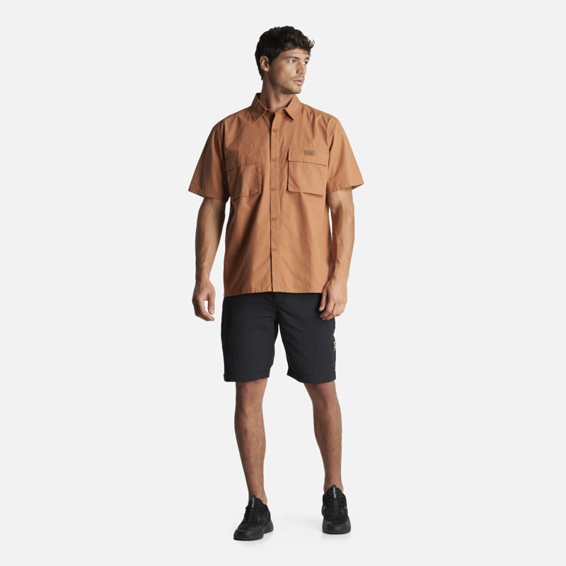 CAMISA HOMBRE SAFARI CAFE CLARO HAKA HONU - 7