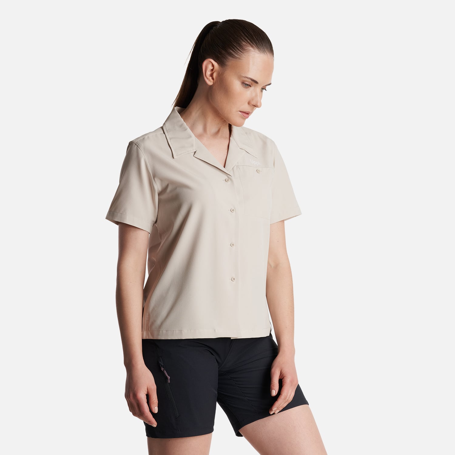 CAMISA MUJER MURALLON Q- DRY SHIRT CREMA LIPPI - 3