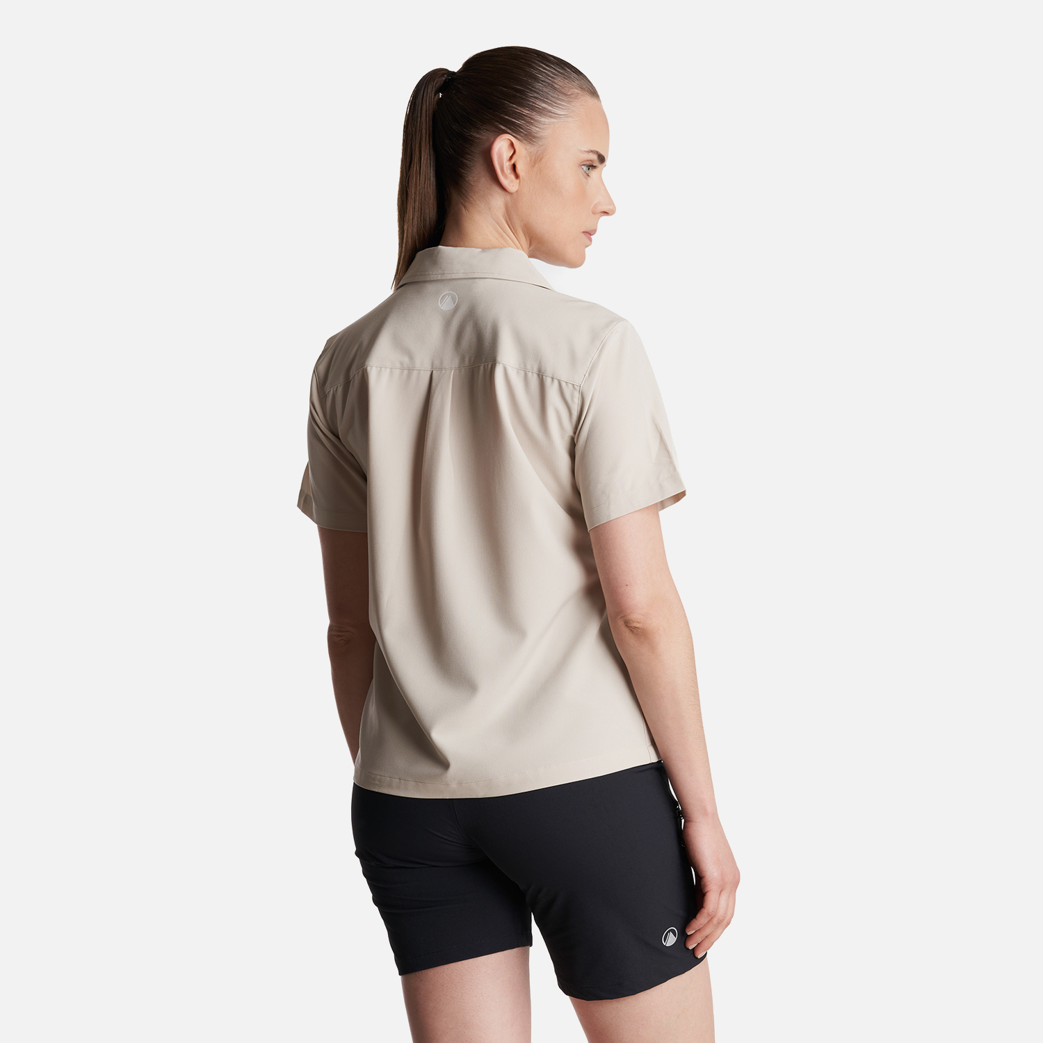 CAMISA MUJER MURALLON Q- DRY SHIRT CREMA LIPPI - 4