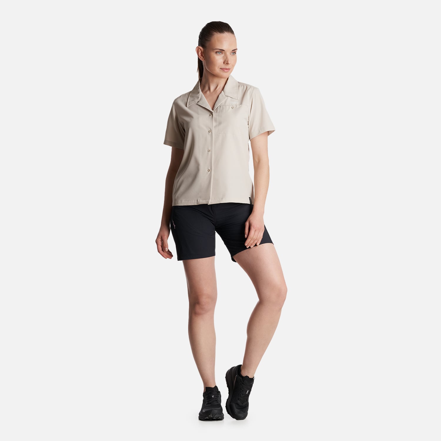 CAMISA MUJER MURALLON Q- DRY SHIRT CREMA LIPPI - 6