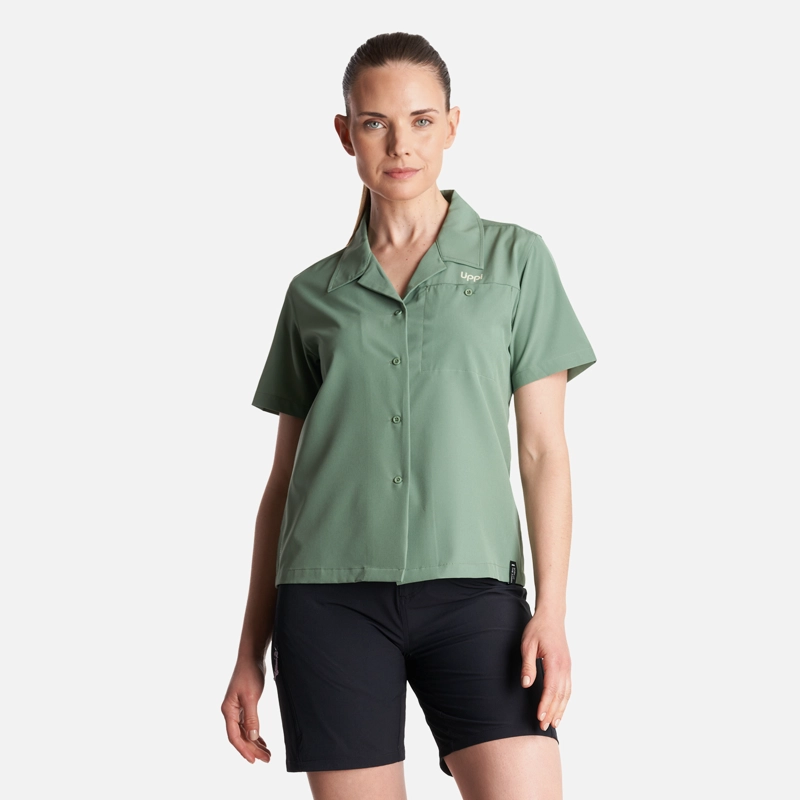 CAMISA MUJER  MURALLON Q- DRY SHIRT VERDE CLARO LIPPI - 2