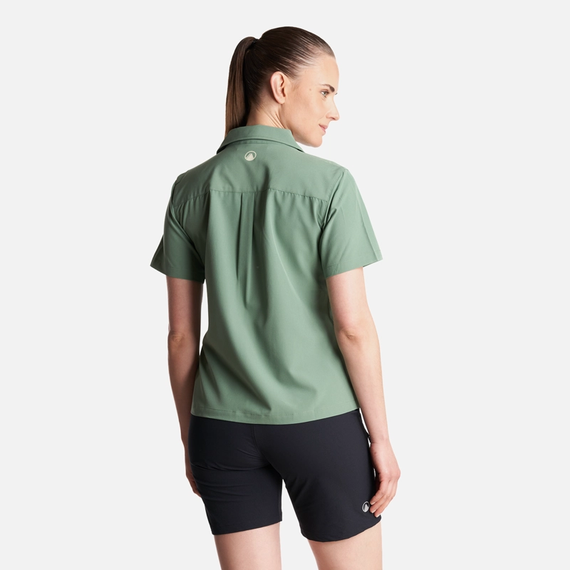 CAMISA MUJER  MURALLON Q- DRY SHIRT VERDE CLARO LIPPI - 4