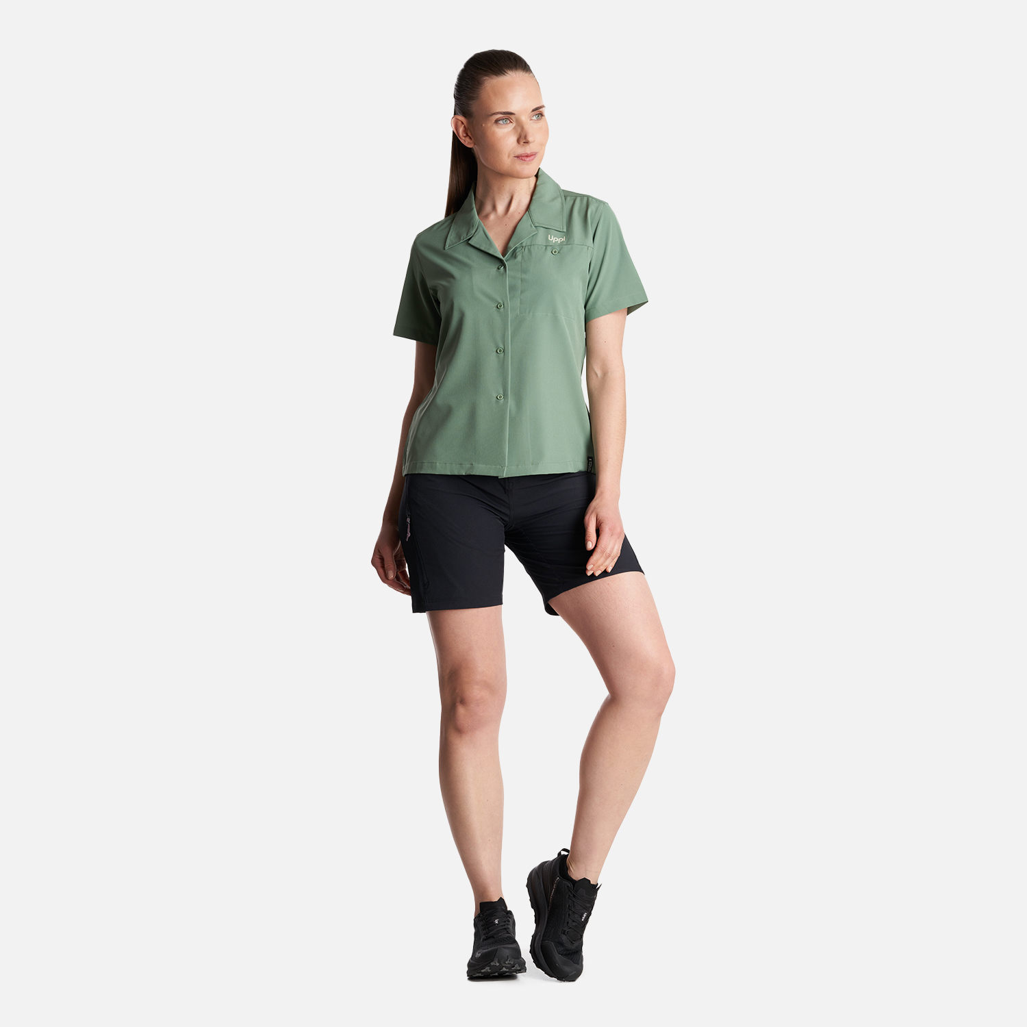 CAMISA MUJER MURALLON Q- DRY SHIRT VERDE CLARO LIPPI - 6