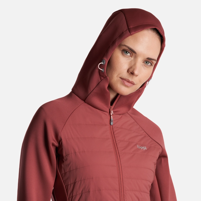 CHAQUETA MUJER  COLDMOVE WINDBREAKER STEAMPRO HOODY JACKET ROSA OSCURO LIPPI - 5