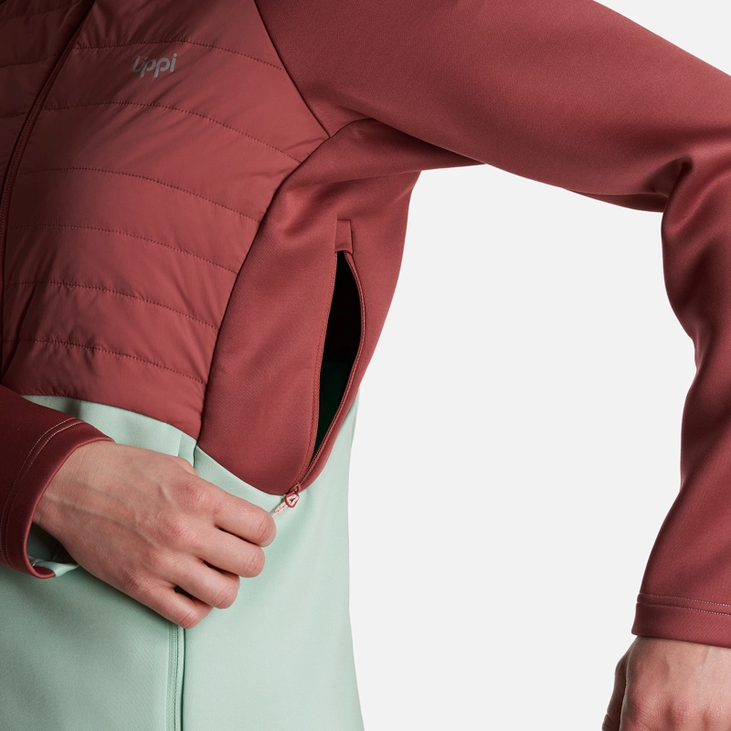 CHAQUETA MUJER  COLDMOVE WINDBREAKER STEAMPRO HOODY JACKET ROSA OSCURO LIPPI - 6