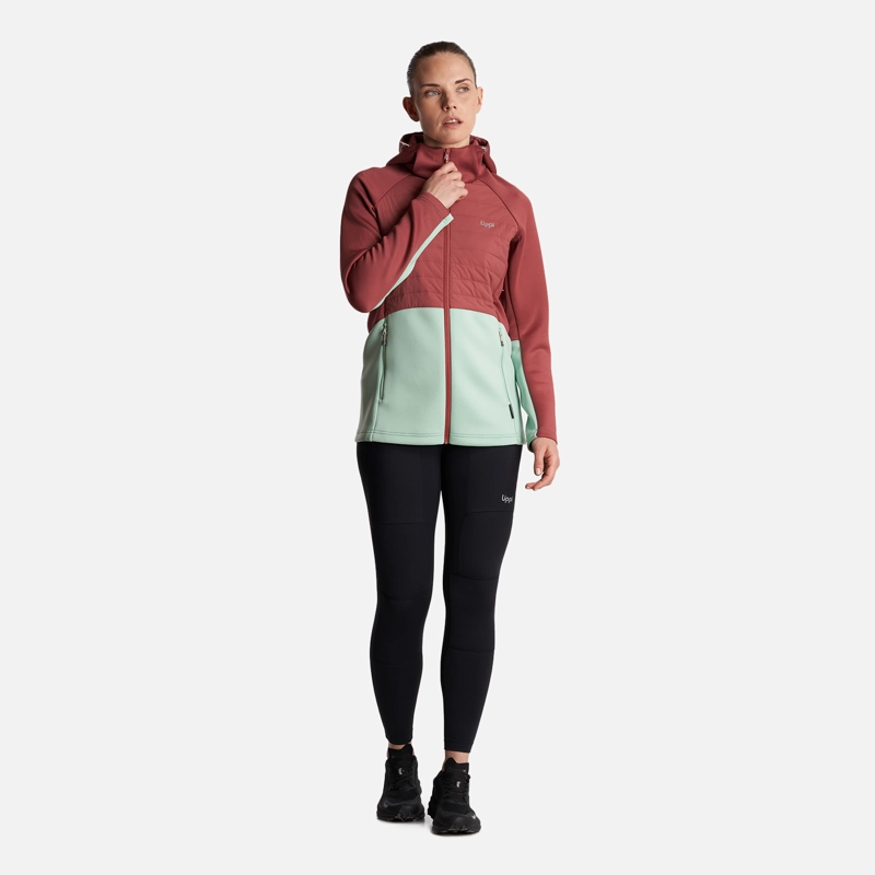 CHAQUETA MUJER  COLDMOVE WINDBREAKER STEAMPRO HOODY JACKET ROSA OSCURO LIPPI - 8