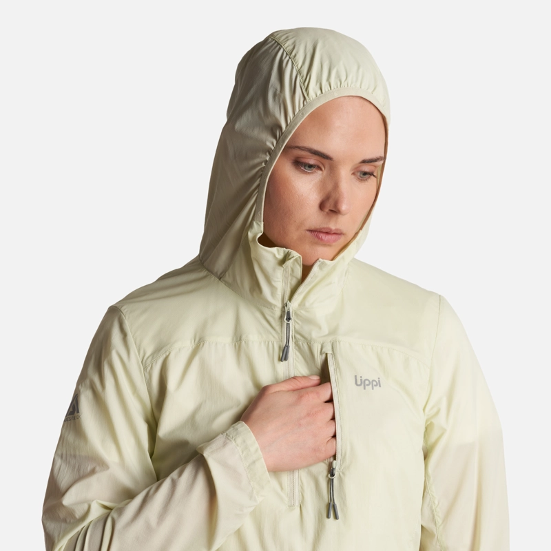 CHAQUETA MUJER  SPRY WINDBREAKER 14 ZIP HOODY JACKET MENTA LIPPI - 5