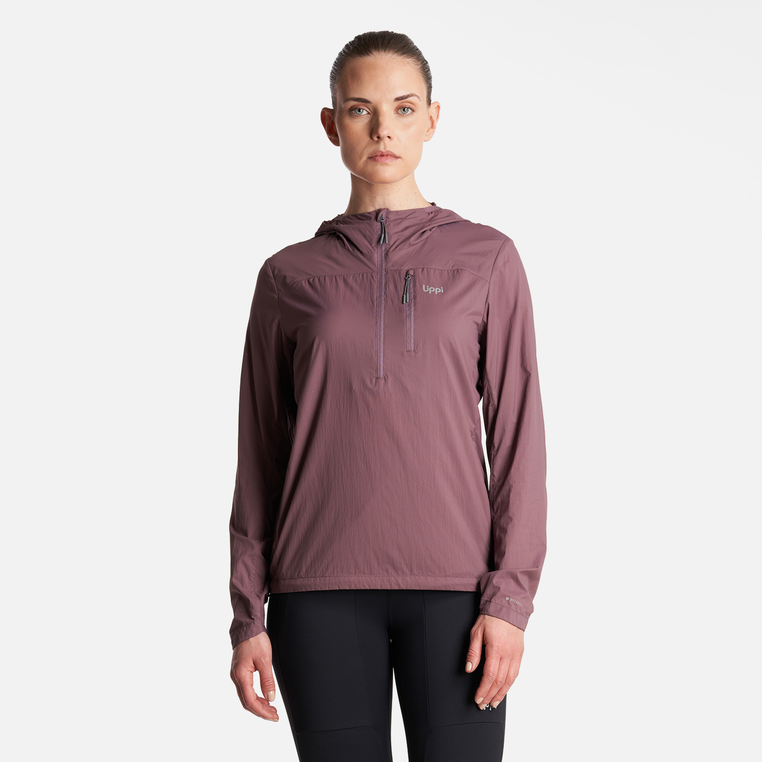 CHAQUETA MUJER SPRY WINDBREAKER 14 ZIP HOODY JACKET MORADO LIPPI - 2