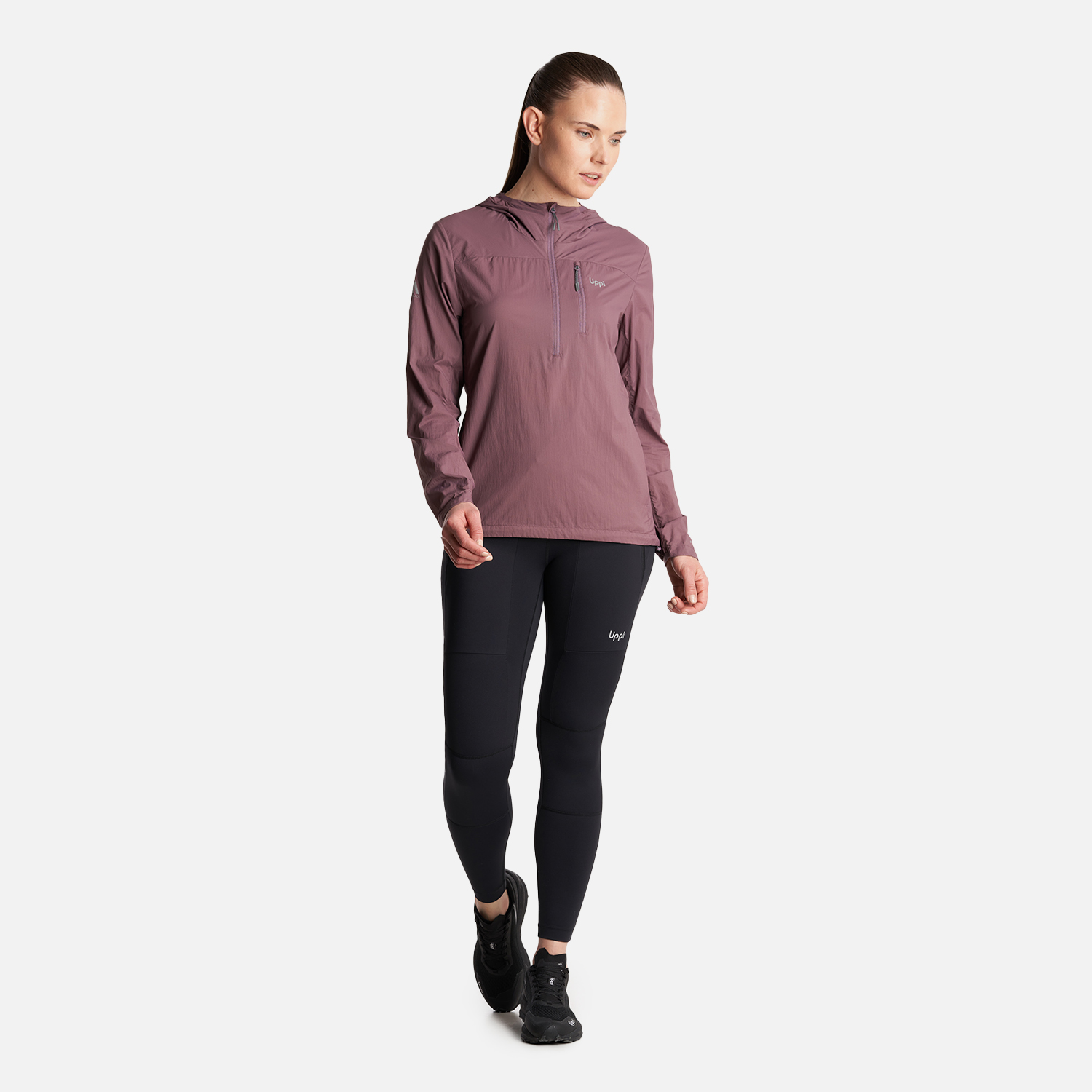 CHAQUETA MUJER SPRY WINDBREAKER 14 ZIP HOODY JACKET MORADO LIPPI - 8