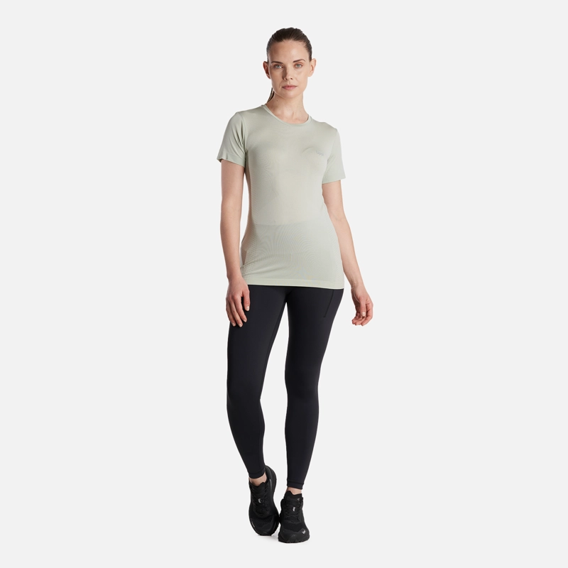 POLERA MUJER  CHALLENGE SEAMLESS T-SHIRT JADE LIPPI - 6