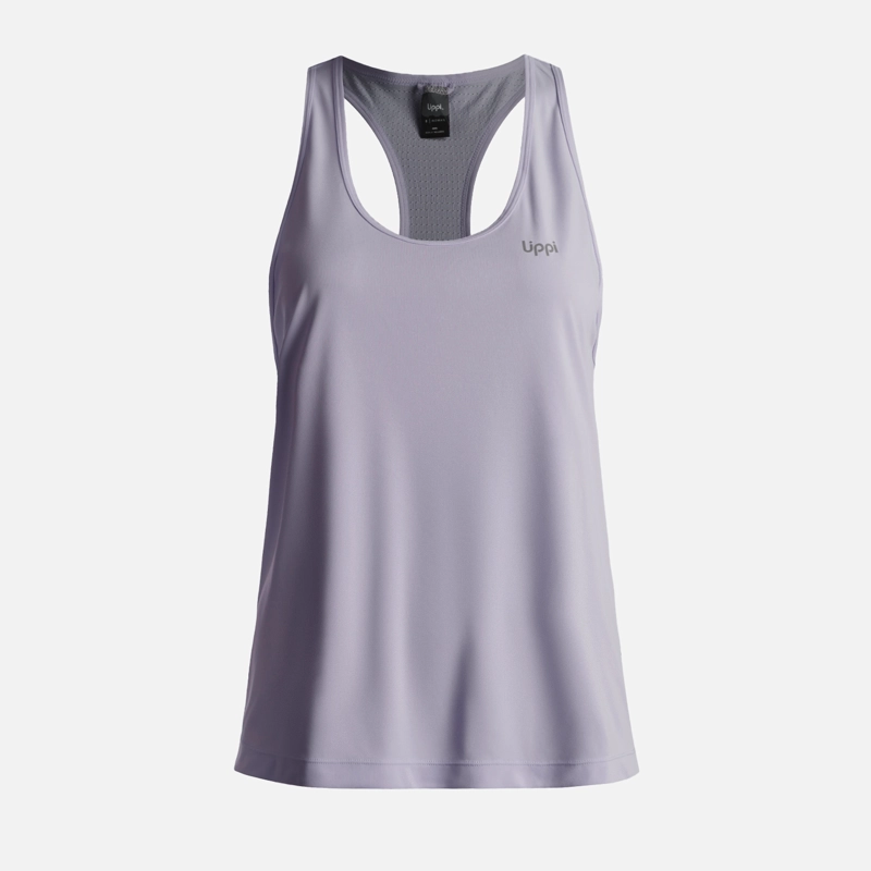 LIPPI POLERA MUJER  WORKOUT Q-DRY TANK T-SHIRT MORADO CLARO LIPPI